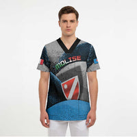 Personalized Italy Molise Scrub Top Coat Of Arms With Dynamic Dot Patterns