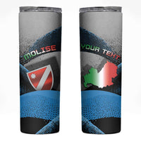 Personalized Italy Molise Skinny Tumbler Coat Of Arms With Dynamic Dot Patterns