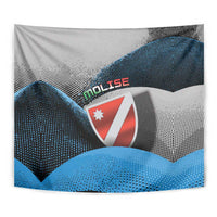 Italy Molise Tapestry Coat Of Arms With Dynamic Dot Patterns