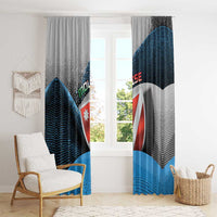 Italy Molise Window Curtain Coat Of Arms With Dynamic Dot Patterns