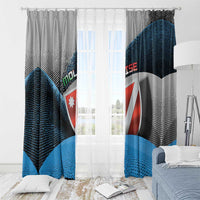 Italy Molise Window Curtain Coat Of Arms With Dynamic Dot Patterns