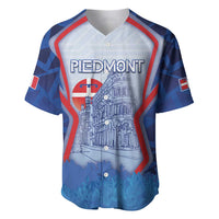 Custom Italy Piedmont Baseball Jersey Capital Turin Urban Sketch