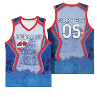 Custom Italy Piedmont Basketball Jersey Capital Turin Urban Sketch