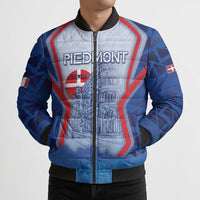 Custom Italy Piedmont Bomber Puffer Jacket Capital Turin Urban Sketch