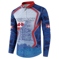 Custom Italy Piedmont Button Sweatshirt Capital Turin Urban Sketch