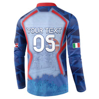 Custom Italy Piedmont Button Sweatshirt Capital Turin Urban Sketch