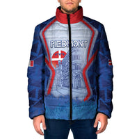 Custom Italy Piedmont Padded Jacket Capital Turin Urban Sketch