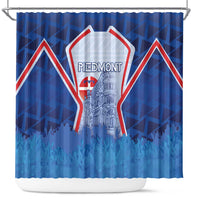 Italy Piedmont Shower Curtain Capital Turin Urban Sketch