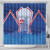 Italy Piedmont Shower Curtain Capital Turin Urban Sketch