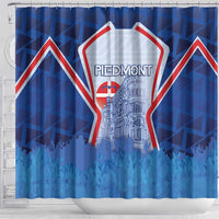 Italy Piedmont Shower Curtain Capital Turin Urban Sketch