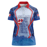 Custom Italy Piedmont Women Polo Shirt Capital Turin Urban Sketch