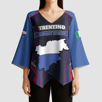 Personalized Italy Trentino-South Tyrol Kimono Sleeve Blouse Coat Of Arms Eagle And Roman Patterns