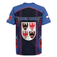 Personalized Italy Trentino-South Tyrol Rugby Jersey Coat Of Arms Eagle And Roman Patterns