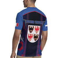 Personalized Italy Trentino-South Tyrol Rugby Jersey Coat Of Arms Eagle And Roman Patterns