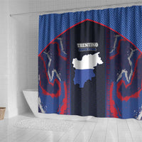 Italy Trentino-South Tyrol Shower Curtain Coat Of Arms Eagle And Roman Patterns