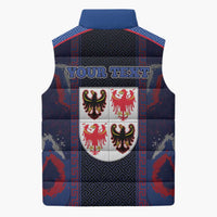 Personalized Italy Trentino-South Tyrol Sleeveless Puffer Jacket Coat Of Arms Eagle And Roman Patterns