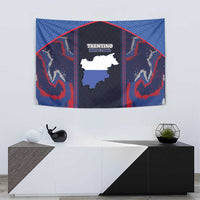Italy Trentino-South Tyrol Tapestry Coat Of Arms Eagle And Roman Patterns