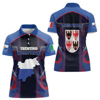 Personalized Italy Trentino-South Tyrol Women Polo Shirt Coat Of Arms Eagle And Roman Patterns