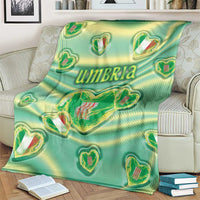 Italy Umbria Blanket Flag Emerald Heart Candy