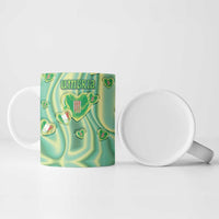Personalized Italy Umbria Ceramic Mug Flag Emerald Heart Candy
