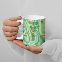 Personalized Italy Umbria Ceramic Mug Flag Emerald Heart Candy