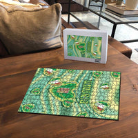 Italy Umbria Puzzle Flag Emerald Heart Candy