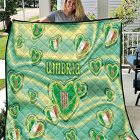 Italy Umbria Quilt Flag Emerald Heart Candy