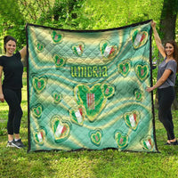 Italy Umbria Quilt Flag Emerald Heart Candy