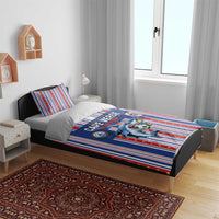 Cape Verde Football Bedding Set Monster Blue Shark Striped Style