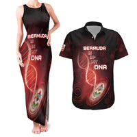 Personalized Bermuda Is In My DNA Couples Matching Tank Maxi Dress and Hawaiian Shirt - Wonder Print Shop