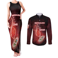 Personalized Bermuda Is In My DNA Couples Matching Tank Maxi Dress and Long Sleeve Button Shirt - Wonder Print Shop
