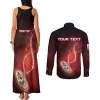 Personalized Bermuda Is In My DNA Couples Matching Tank Maxi Dress and Long Sleeve Button Shirt - Wonder Print Shop