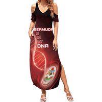 Personalized Bermuda Is In My DNA Family Matching Summer Maxi Dress and Hawaiian Shirt - Wonder Print Shop