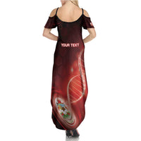 Personalized Bermuda Is In My DNA Family Matching Summer Maxi Dress and Hawaiian Shirt - Wonder Print Shop