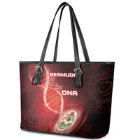 Bermuda Is In My DNA Leather Tote Bag - Wonder Print Shop