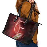 Bermuda Is In My DNA Leather Tote Bag - Wonder Print Shop