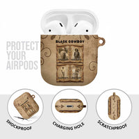 Black Cowboy AirPods Case Melanin Black History Western Grunge - Wonder Print Shop