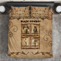 Black Cowboy Bedding Set Melanin Black History Western Grunge - Wonder Print Shop