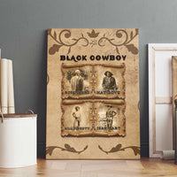 Black Cowboy Canvas Wall Art Melanin Black History Western Grunge - Wonder Print Shop
