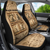Black Cowboy Car Seat Cover Melanin Black History Western Grunge - Wonder Print Shop