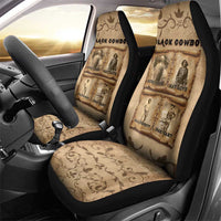Black Cowboy Car Seat Cover Melanin Black History Western Grunge - Wonder Print Shop