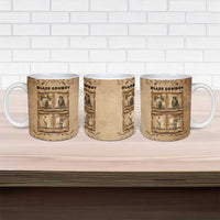 Black Cowboy Ceramic Mug Melanin Black History Western Grunge - Wonder Print Shop