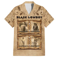 Black Cowboy Family Matching Off Shoulder Short Dress and Hawaiian Shirt Melanin Black History Western Grunge - Wonder Print Shop