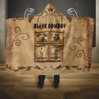 Black Cowboy Hooded Blanket Melanin Black History Western Grunge - Wonder Print Shop