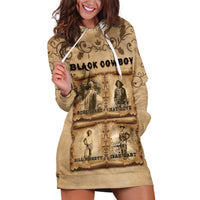 Black Cowboy Hoodie Dress Melanin Black History Western Grunge - Wonder Print Shop