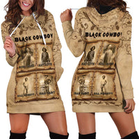 Black Cowboy Hoodie Dress Melanin Black History Western Grunge - Wonder Print Shop