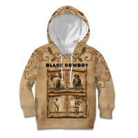 Black Cowboy Kid Hoodie Melanin Black History Western Grunge - Wonder Print Shop