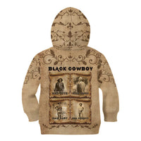 Black Cowboy Kid Hoodie Melanin Black History Western Grunge - Wonder Print Shop