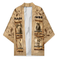 Black Cowboy Kimono Melanin Black History Western Grunge - Wonder Print Shop