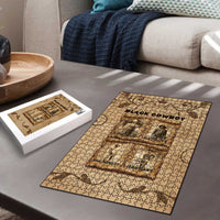 Black Cowboy Puzzle Melanin Black History Western Grunge - Wonder Print Shop